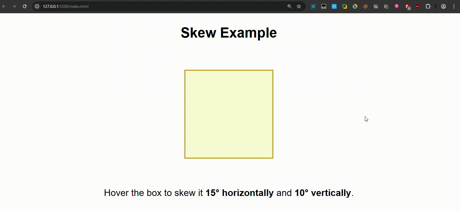 skew  example