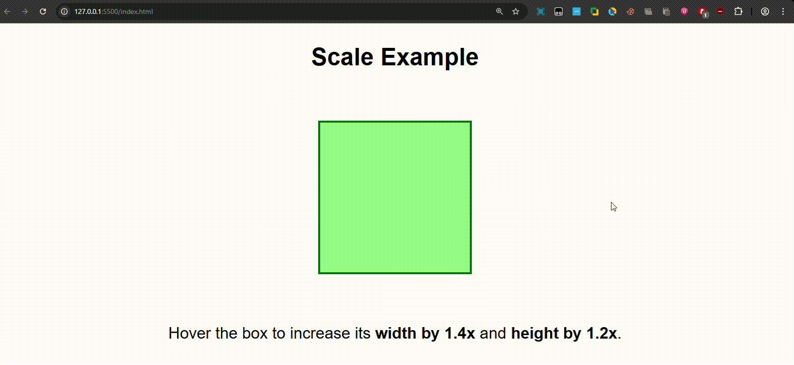 scale example