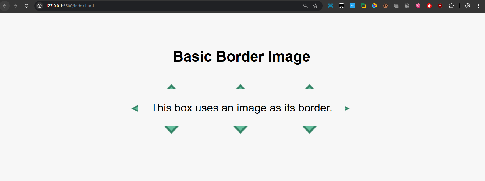 basic border example