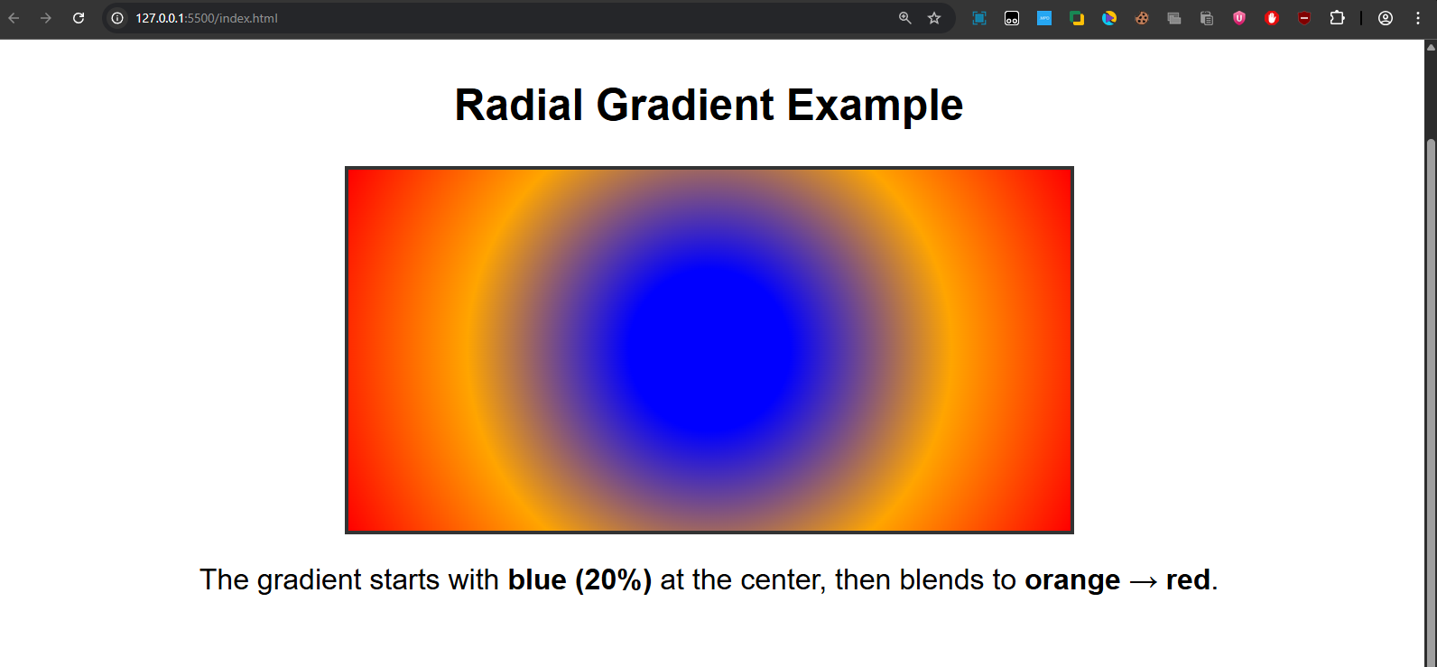 radial gradient