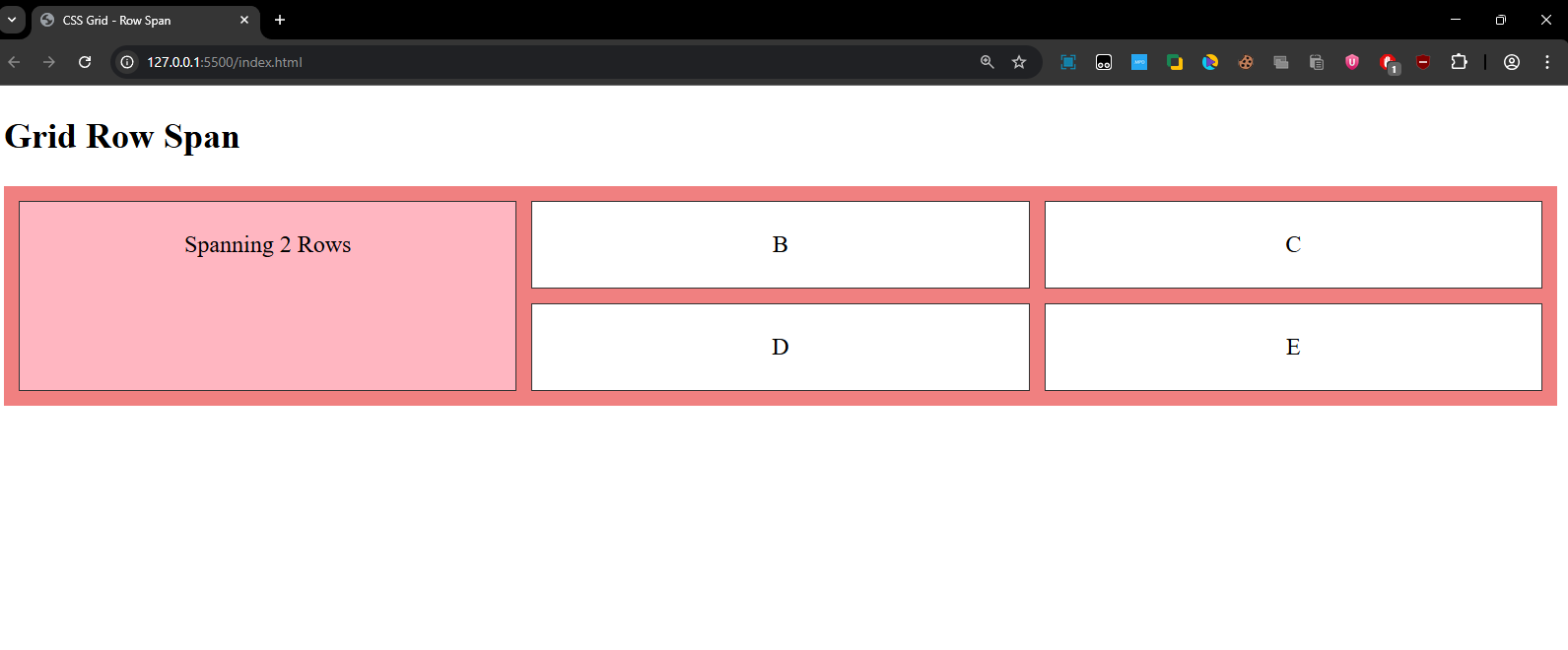 grid row span