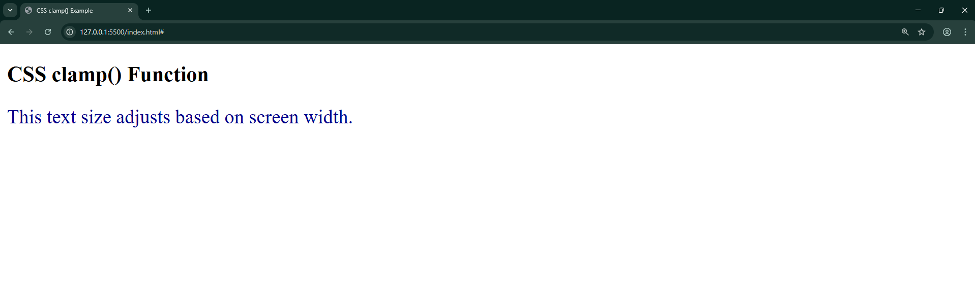 clamp function output