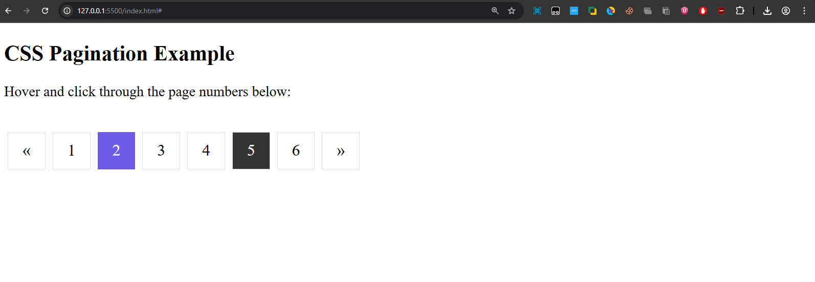pagination example