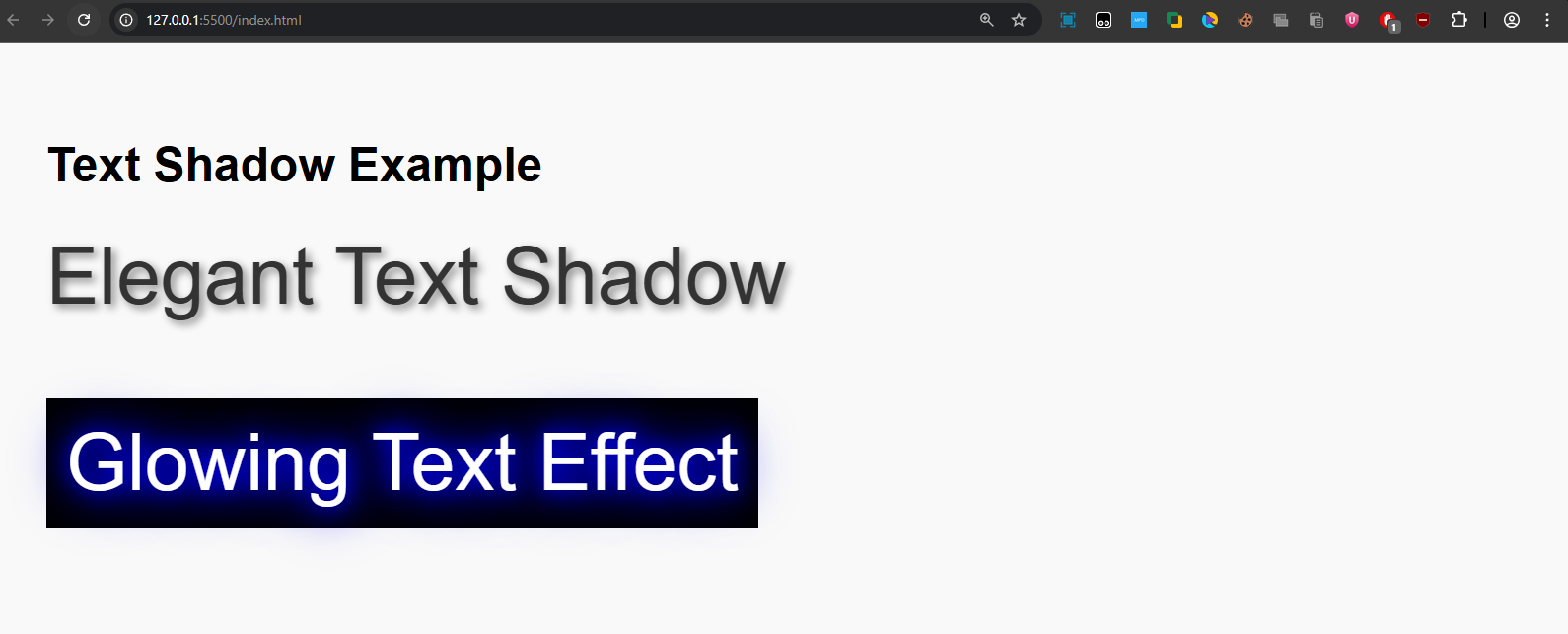 text-shadow example