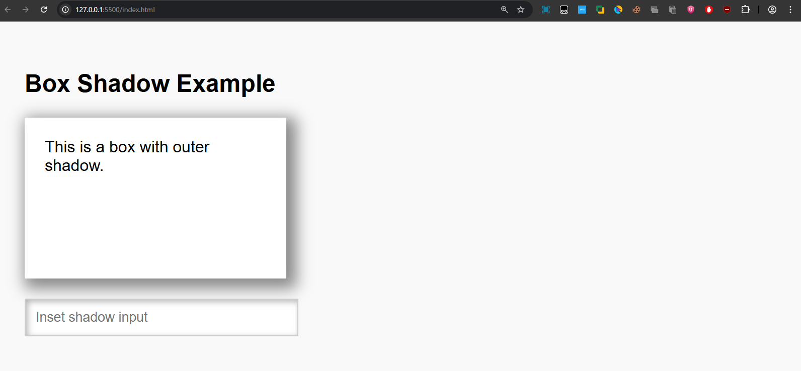 box-shadow example